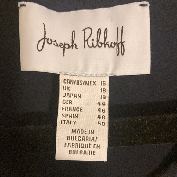 Joseph Ribkoff Size 16 navy blue long sleeves dress with lining Made in Bulgaria - Picture 10 of 10